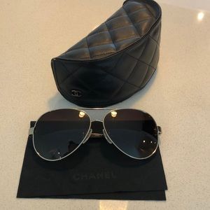 Chanel aviator sunglasses